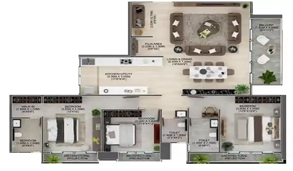 Majestique The Crown  Floor Plan